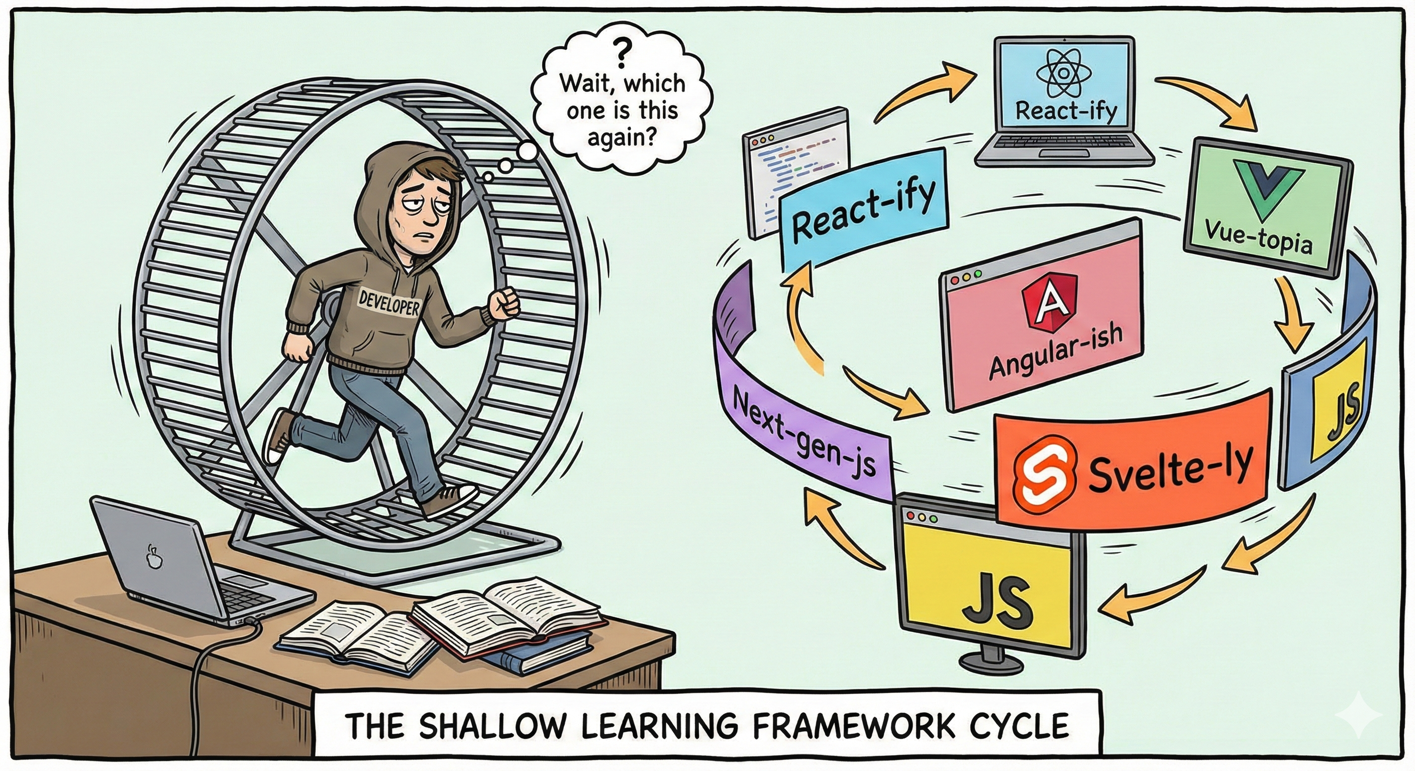 The half-life of tech knowledge: defunct frameworks crumble while enduring principles stand strong